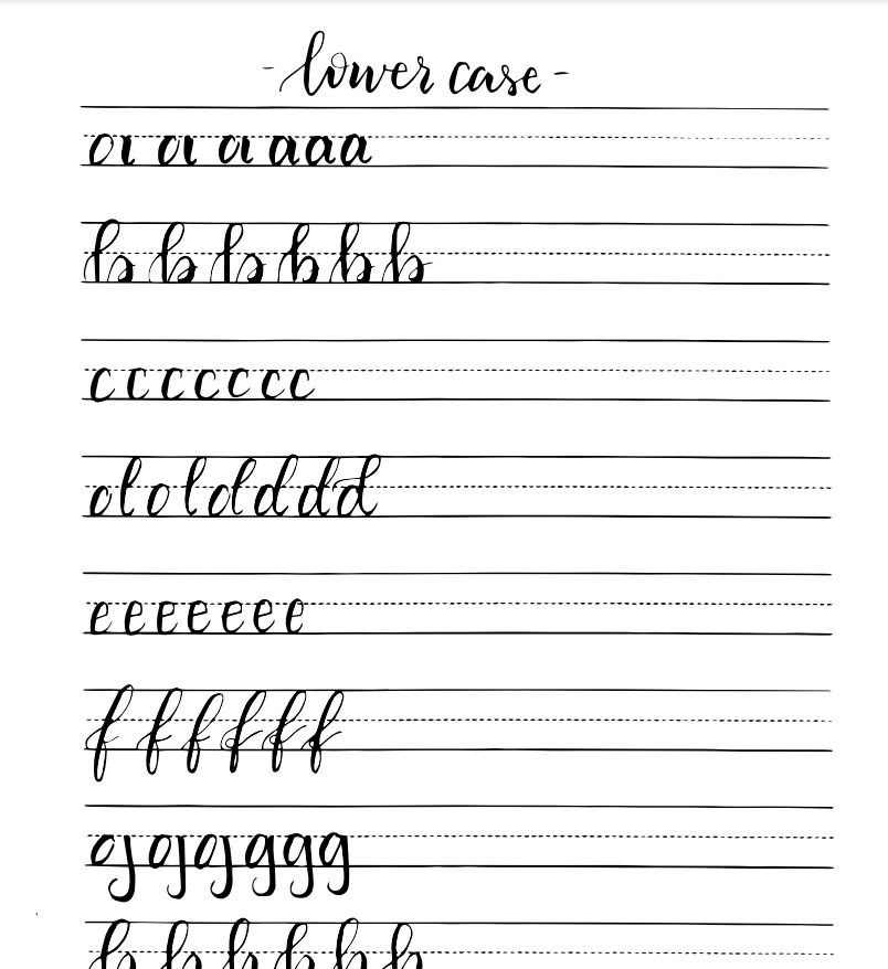 12 Free Hand Lettering Worksheets For Practice 12 Free Hand Lettering Worksheets For Practice