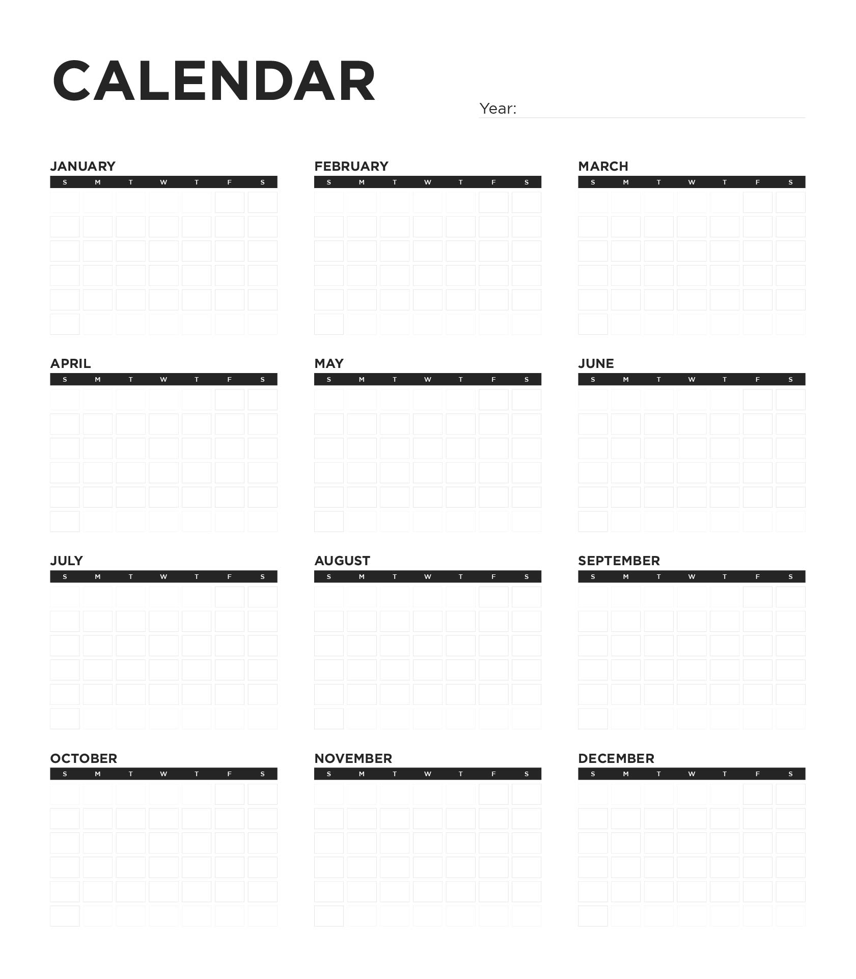 12 Month Calendar On One Page 2025 Callum Strzelecki 12 Month Calendar On One Page 2025 Callum Strzelecki