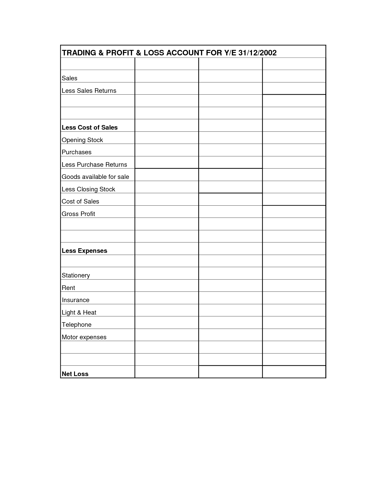 15 Profit Loss Statement Worksheet Free PDF At Worksheeto 15 Profit Loss Statement Worksheet Free PDF At Worksheeto