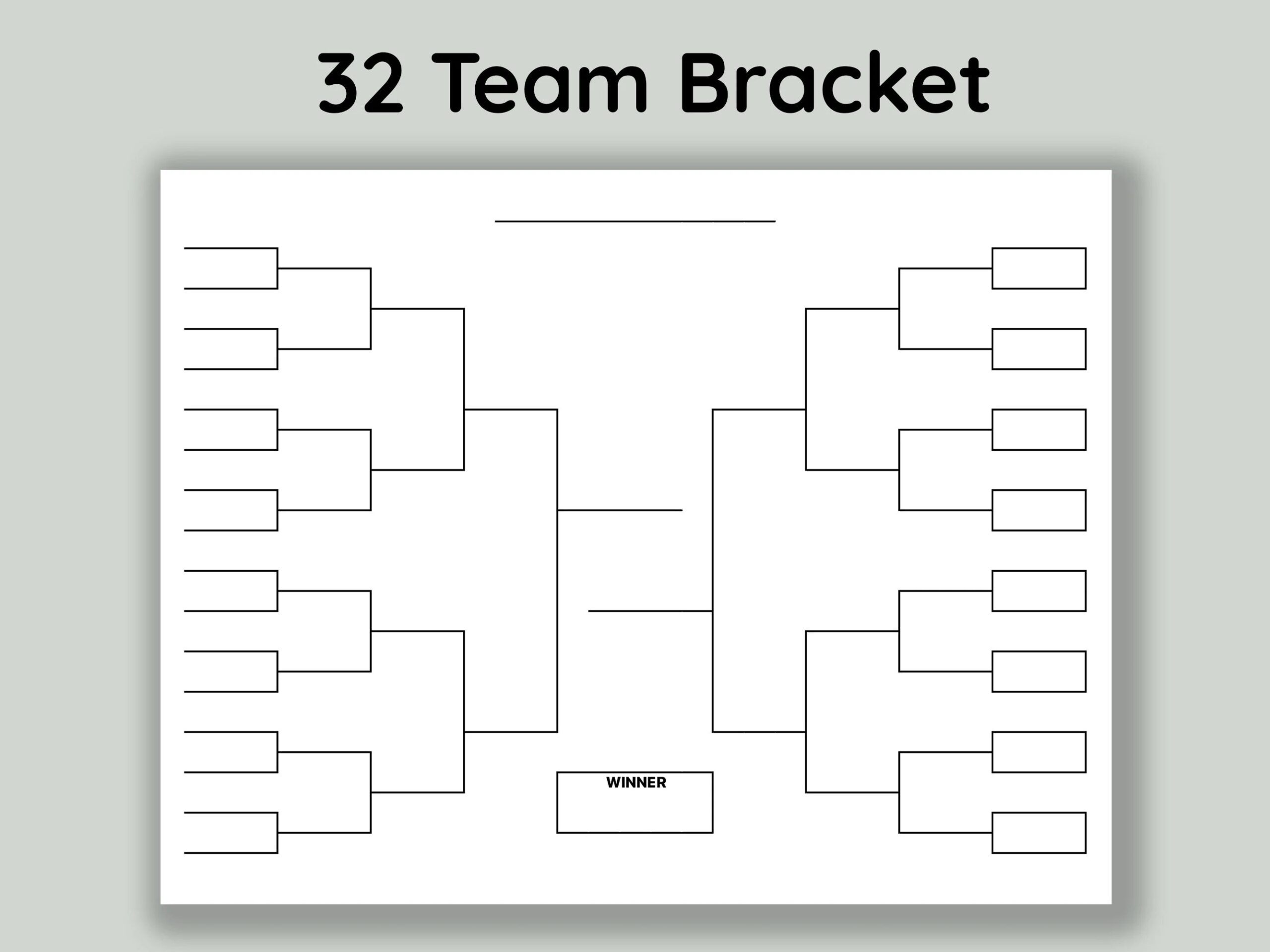 Blank Printable Bracket For 16 Teams Blank Printable Bracket For 16 Teams