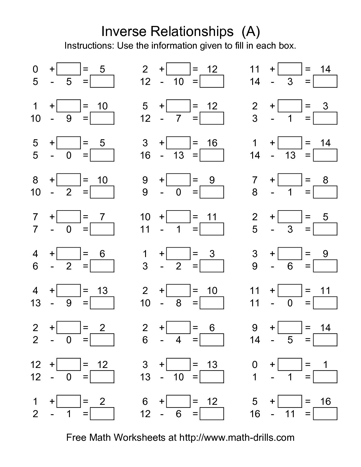 17 Fill In The Blank 1st Grade Math Worksheets Free PDF At Worksheeto