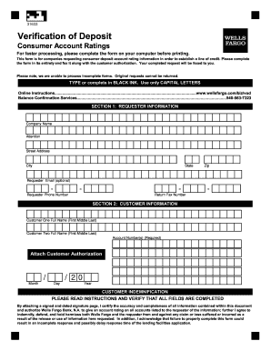 Wells Fargo Printable Blank Deposit Slips