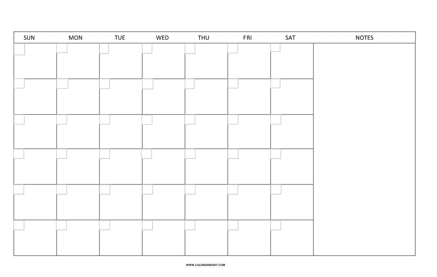 20 Free Printable Blank Calendar Templates Undated 20 Free Printable Blank Calendar Templates Undated