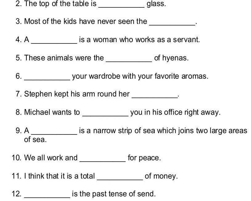20 Kindergarten Sentence Worksheets Fill In The Blank Free PDF At
