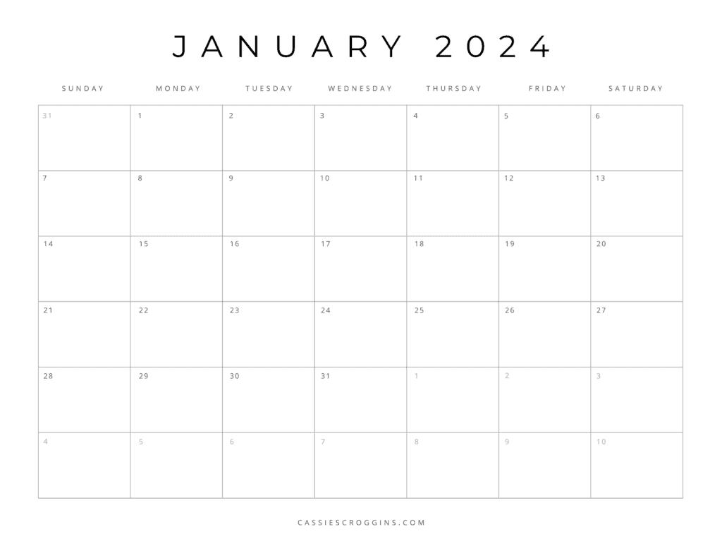 2025 Blank Calendar By Month Blank Free Morten S Svendsen