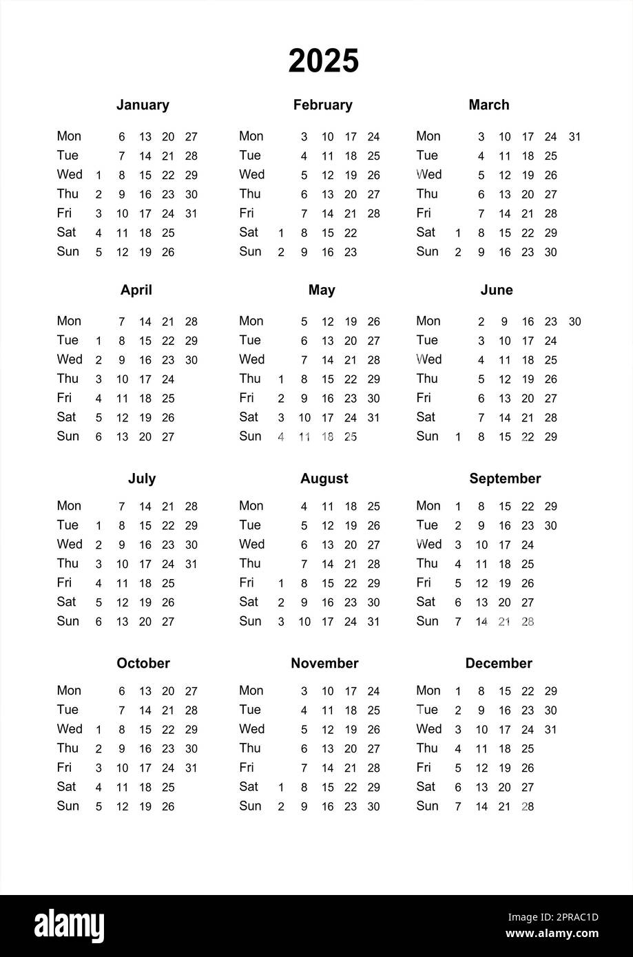 2025 Printable Calendar One Page Word Count Paper Marie M Steffensen