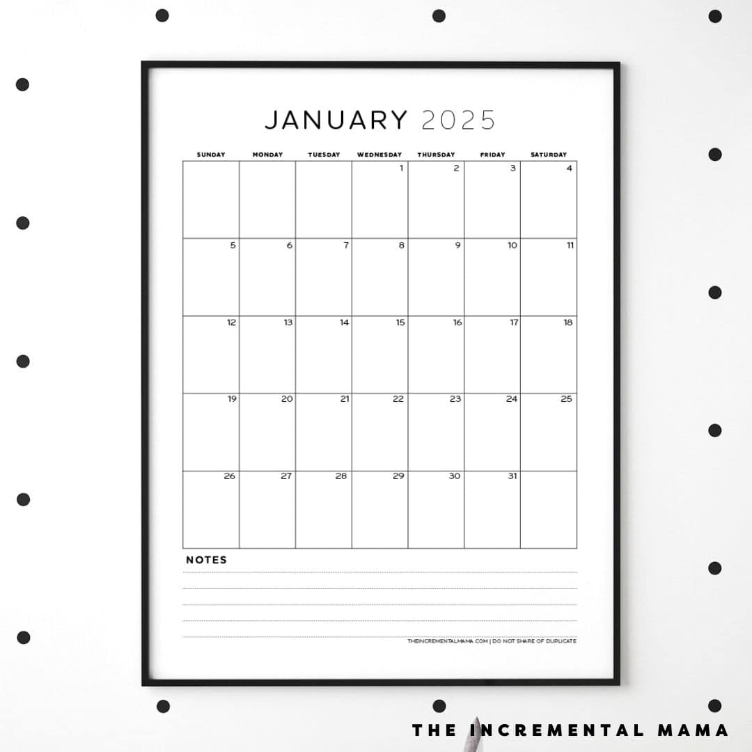 Free Printable Monthly Blank Calendars For 2025 Free Printable Monthly Blank Calendars For 2025