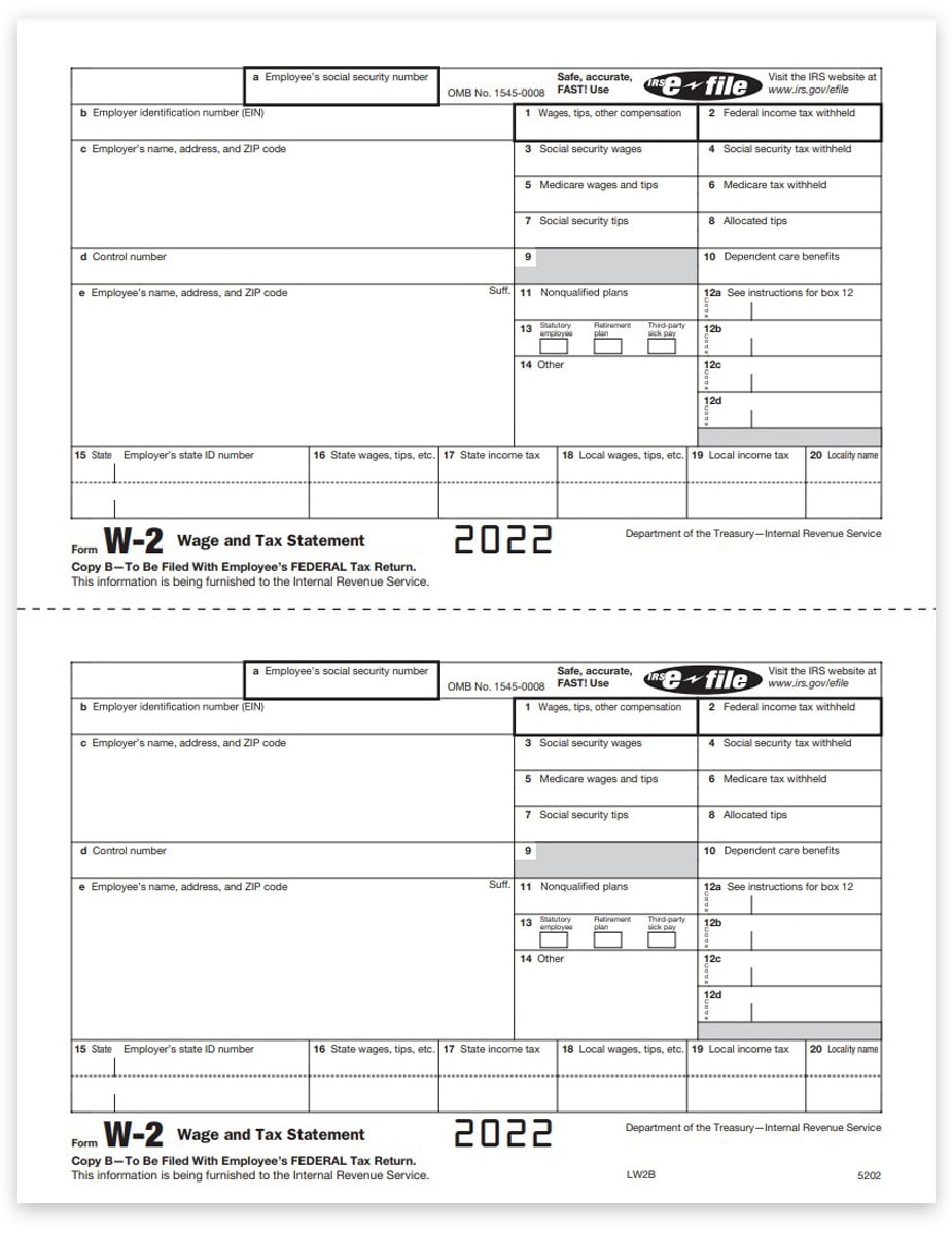 2025 W2 Form Printable Download Edward Counsel