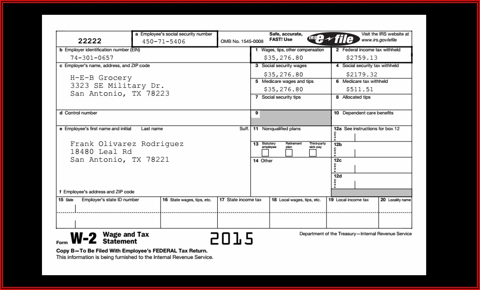 2025 W2 Form Printable Download Edward Counsel