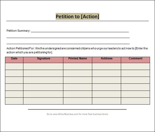 24 Sample Petition Templates PDF DOC Sample Templates