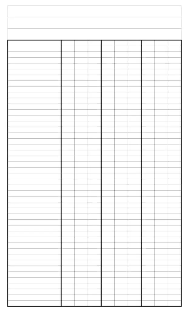 Free Printable Blank Editable 4 Column Worksheets Free Printable Blank Editable 4 Column Worksheets