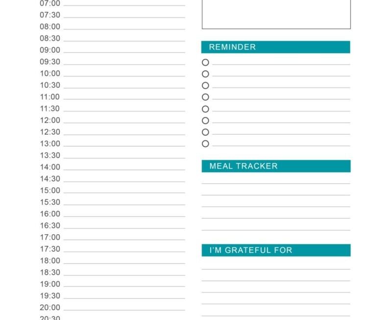 25 Printable Daily Planner Templates FREE In Word Excel PDF