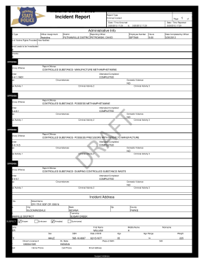 25 Printable Police Report Pdf Forms And Templates Fillable Samples 