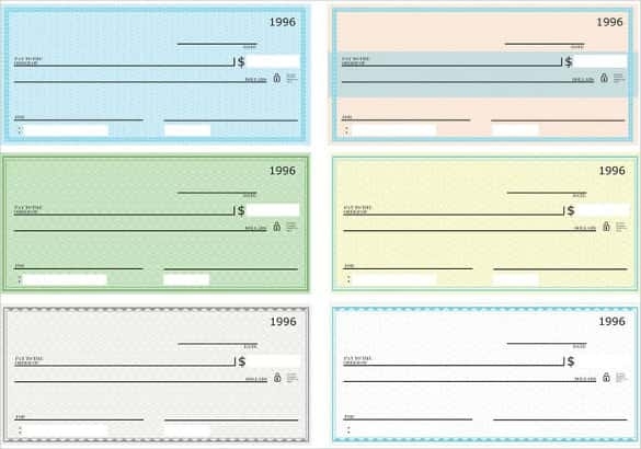 28 Blank Check Template DOC PSD PDF Vector Formats