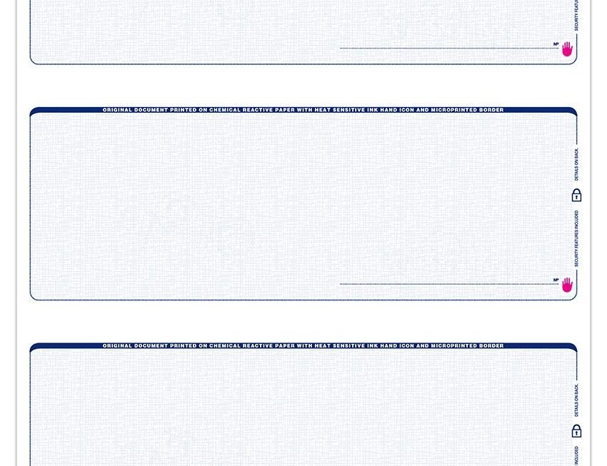 3 Per Page Blank Check Stock Blank Check Blank Check Stock Business
