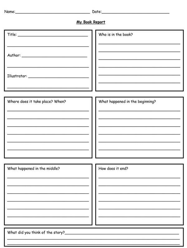 30 Free Book Report Templates How To Outline Format 