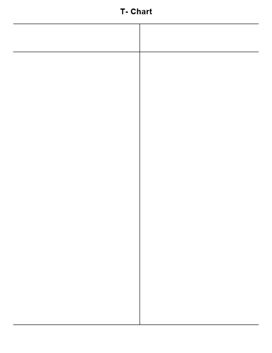 30 Printable T Chart Templates Examples TemplateArchive 30 Printable T Chart Templates Examples TemplateArchive