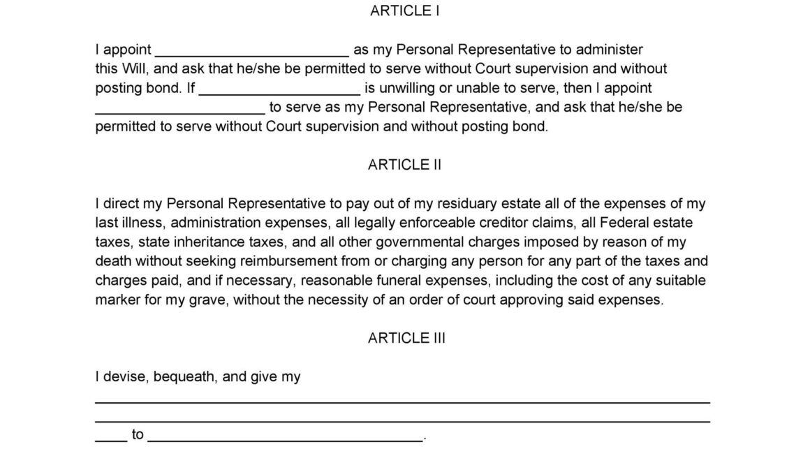 39 Last Will And Testament Forms Templates Template Lab