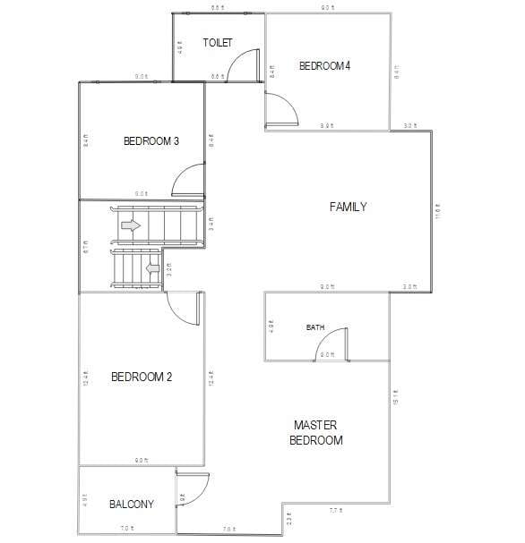 4 Bedroom Bungalow Floor Plan With Dimensions Free Infoupdate