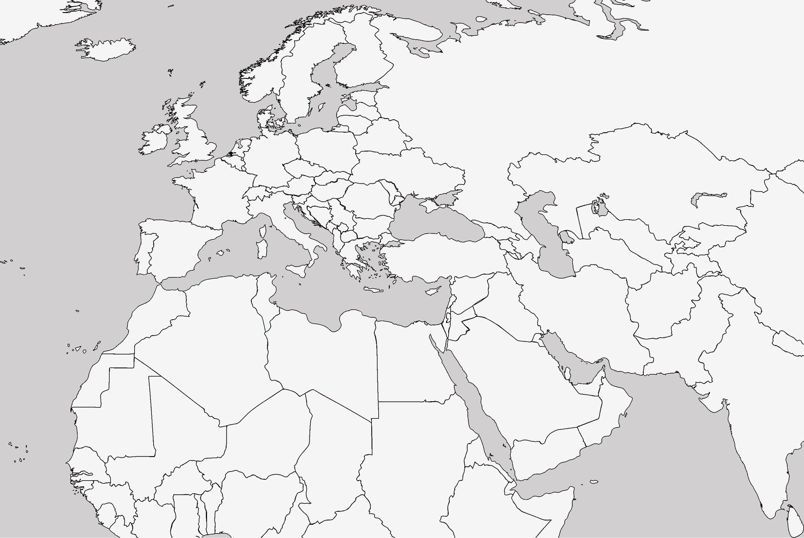 4 Free Printable Full color Blank And Labelled Asia And Europe Maps 4 Free Printable Full color Blank And Labelled Asia And Europe Maps