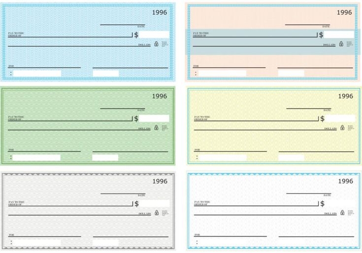 Fake Blank Check For Props Printable