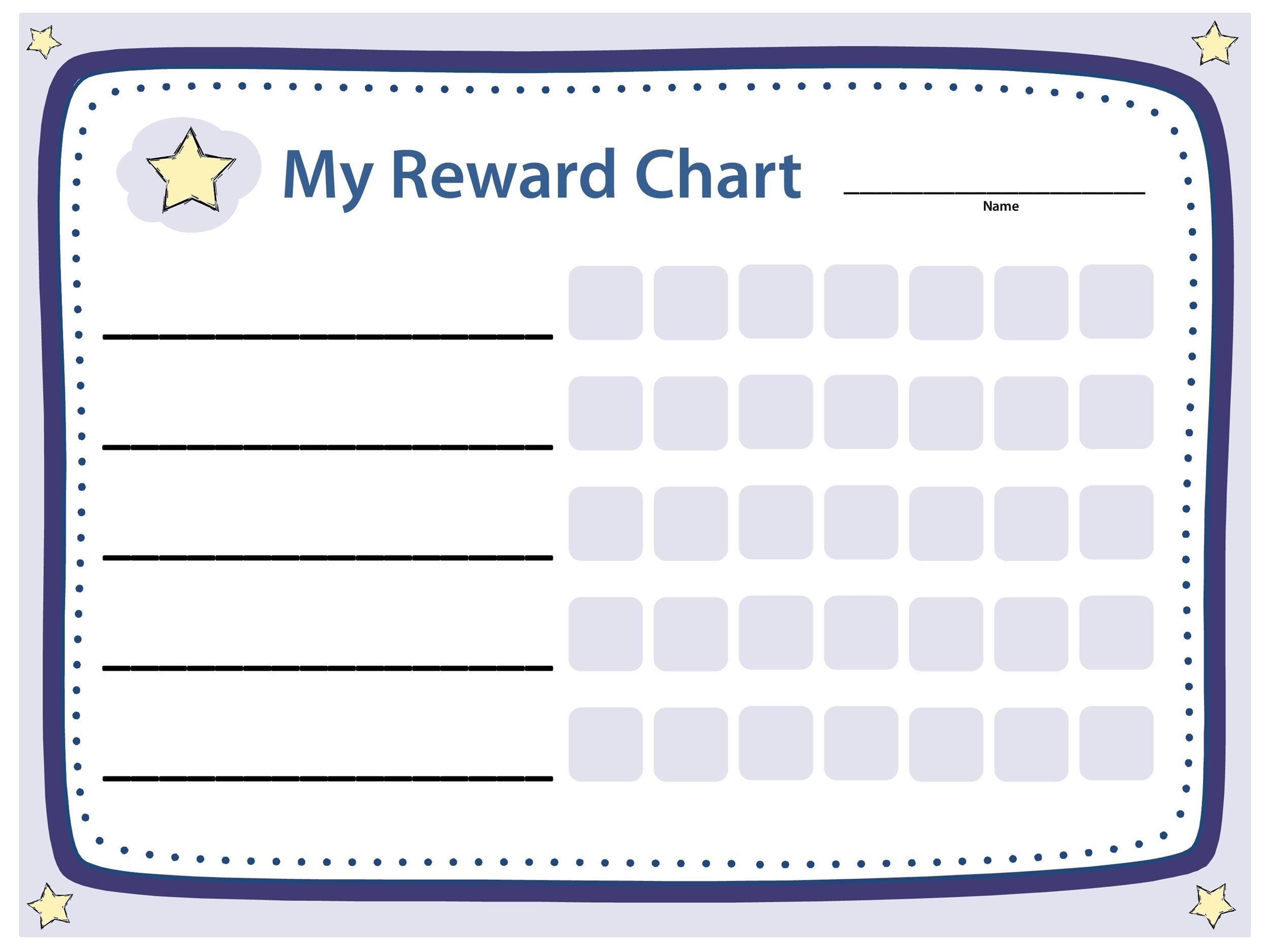 Editable Printable Blank List Reward System Editable Printable Blank List Reward System