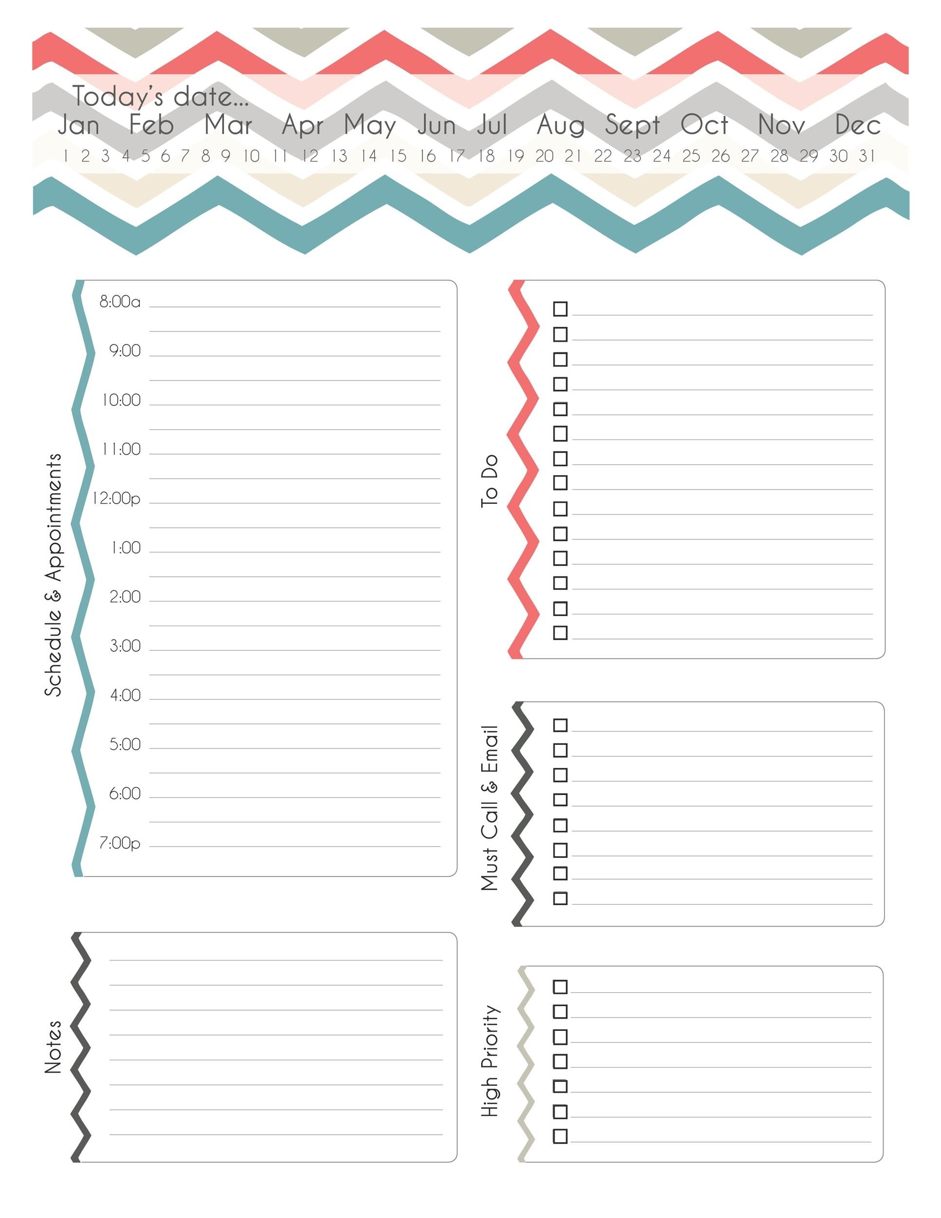 47 Printable Daily Planner Templates FREE In Word Excel PDF 