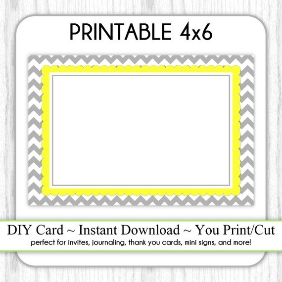 4X6 Template Free