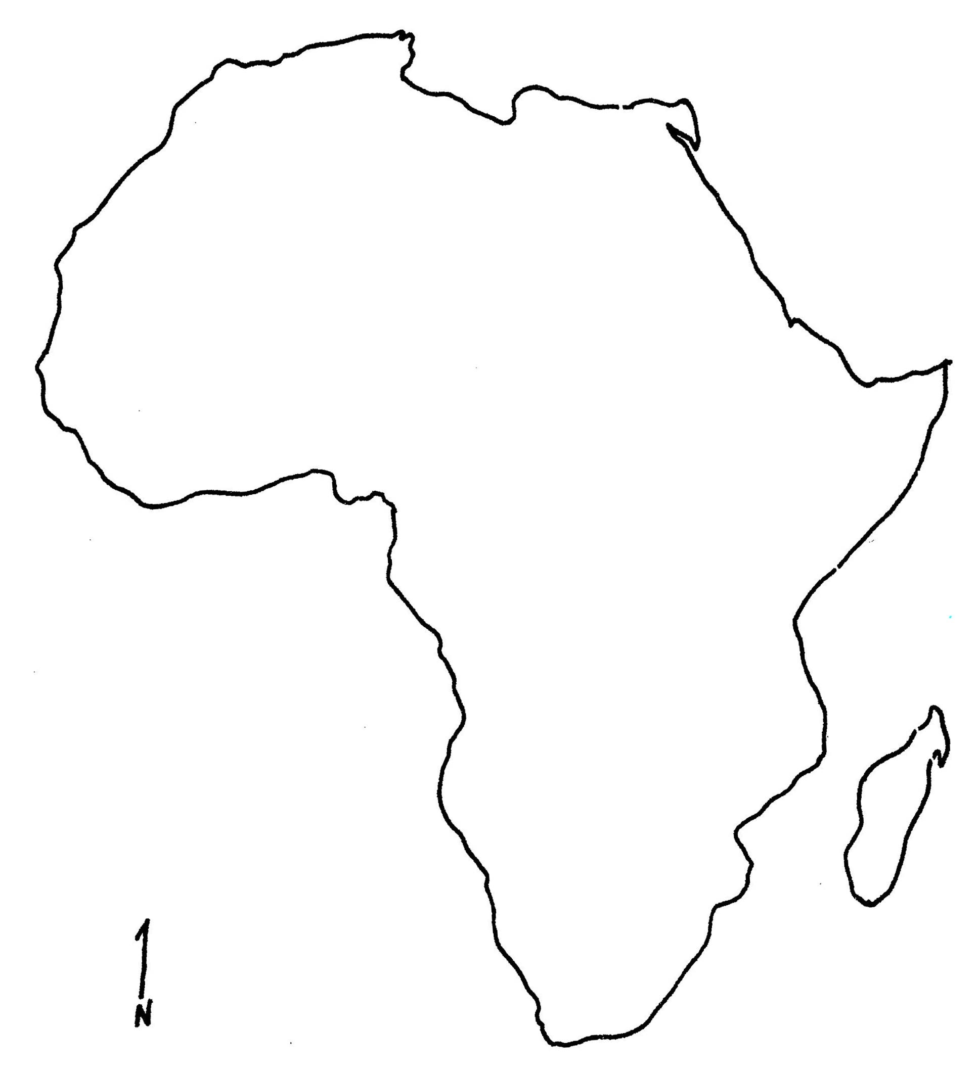 Blank Map Of The Africa Printable Blank Map Of The Africa Printable