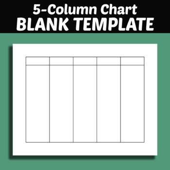 Printable 5 Column Blank Template Log Printable 5 Column Blank Template Log
