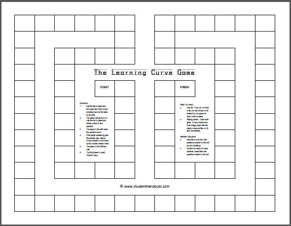 Board Game With Blank Spaces Printable