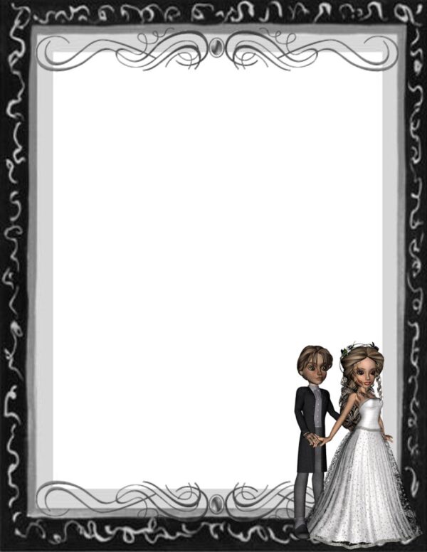 Printable Wedding Paper Blank Letter Size