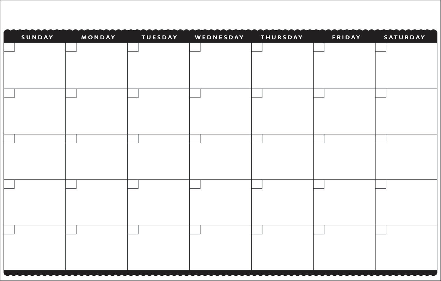 6 Best Images Of Month At A Glance Blank Calendar Printable Printable 
