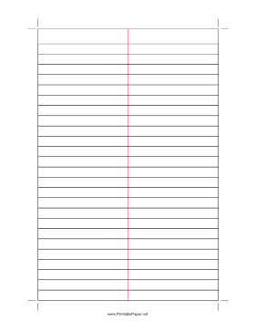 6 Best Images Of Printable Lined Paper With 2 Columns Printable 3 