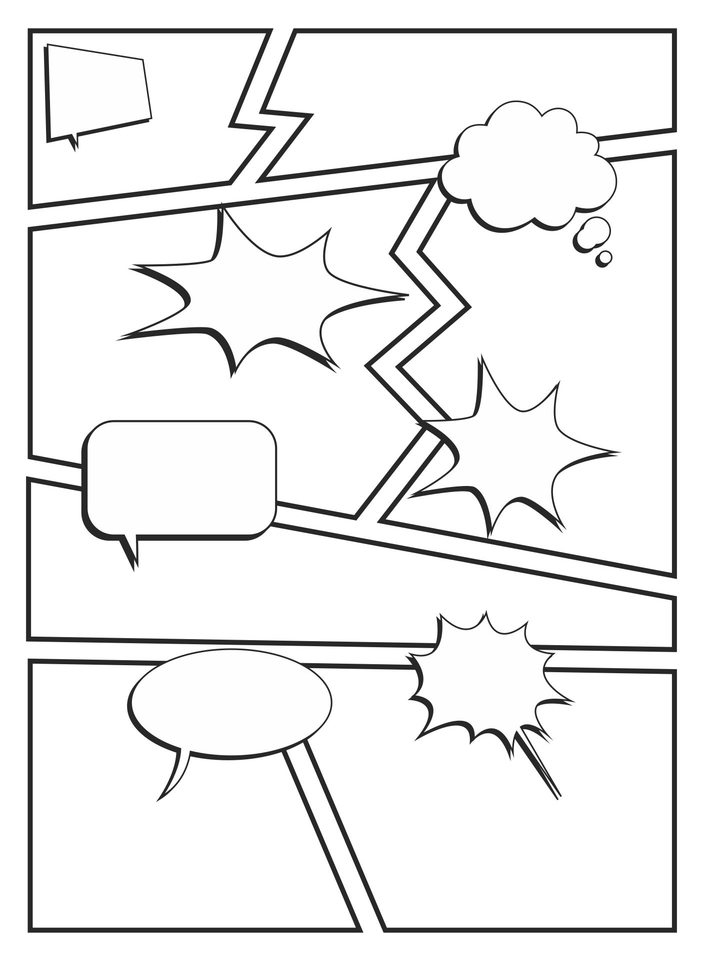 7 Best Images Of Comic Book Templates Printable Free Printable Comic 