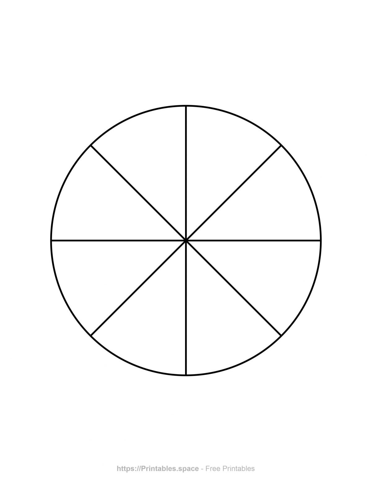 8 Piece Pie Chart Free Printables