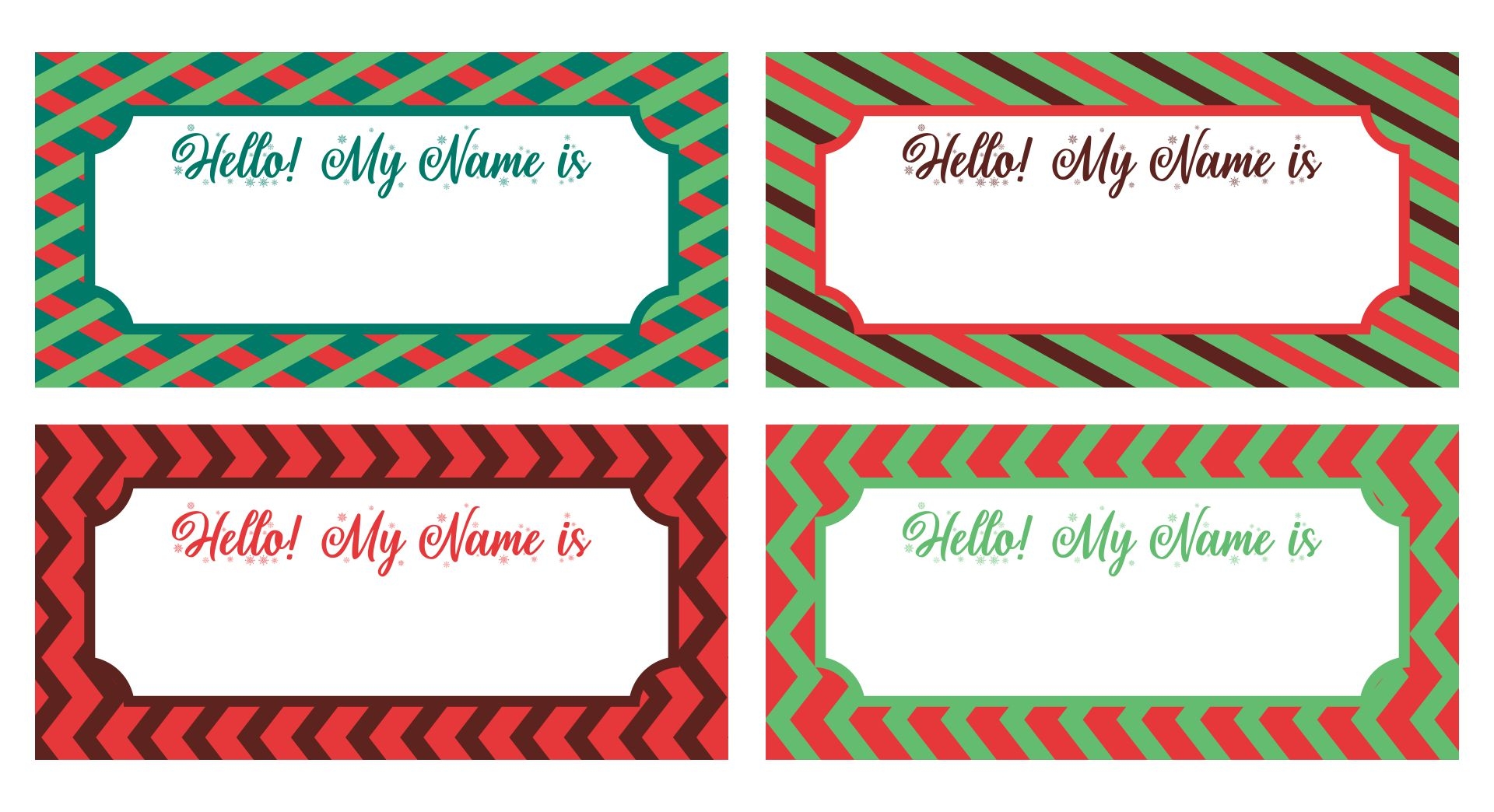 9 Best Images Of Printable Name Badge Designs Name Templates Free 