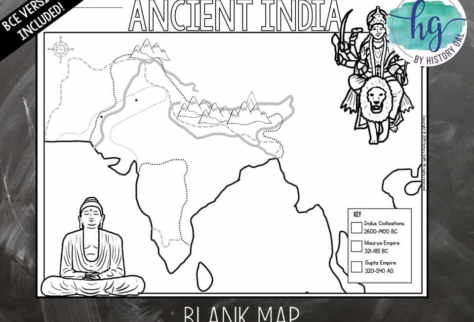 Ancient India Map Activity Print And Digital By History Gal