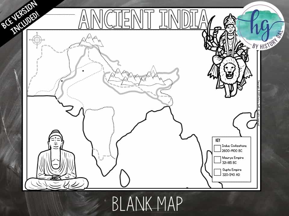 Ancient India Map Activity Print And Digital By History Gal
