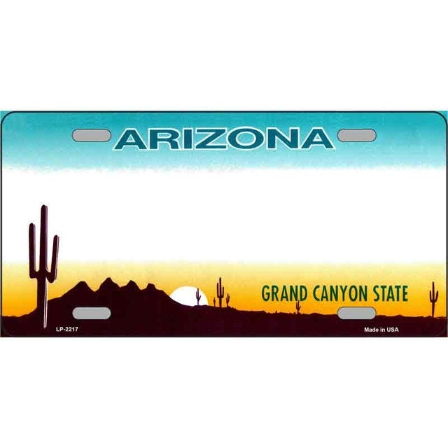 Az Blank License Plate Template Printable Az Blank License Plate Template Printable