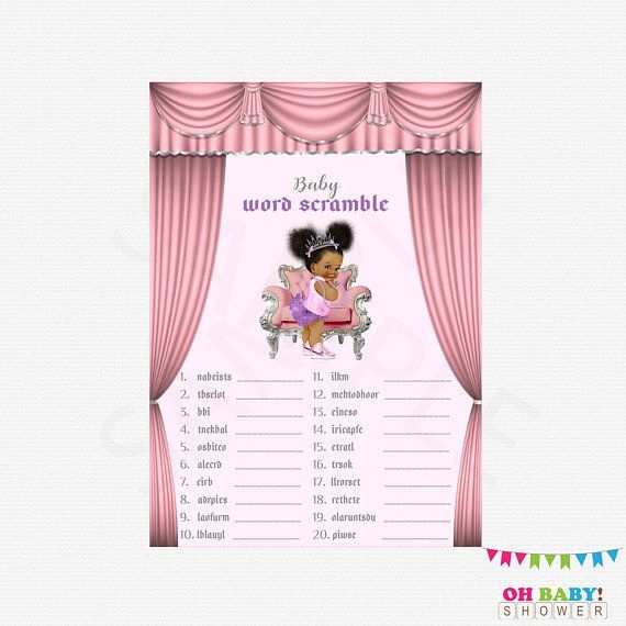 Baby Word Scramble African American Baby Shower Word Etsy Baby Baby Word Scramble African American Baby Shower Word Etsy Baby