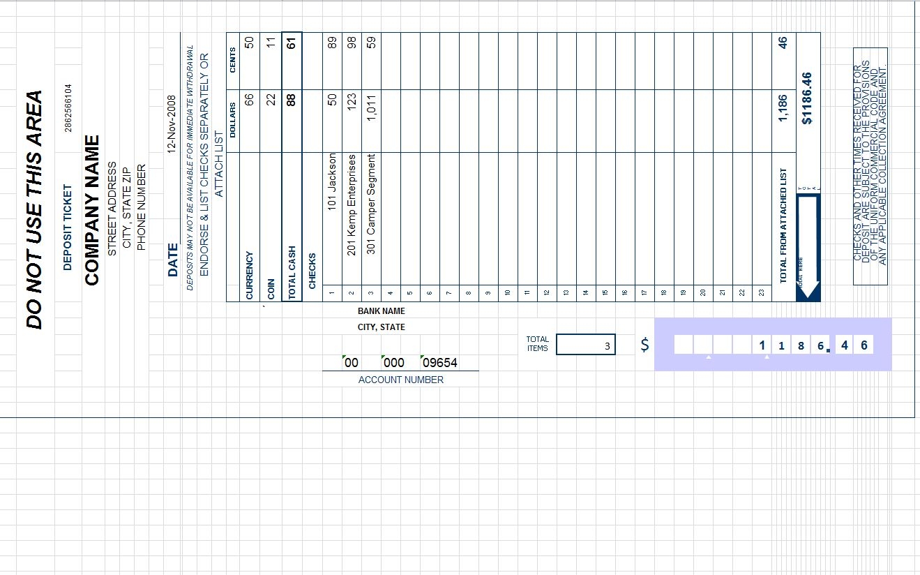 Bank Of America Blank Deposit Slip Printable Bank Of America Blank Deposit Slip Printable