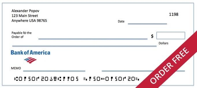Bank Of America Order Checks Online Free Shipping 1600 Check Designs 
