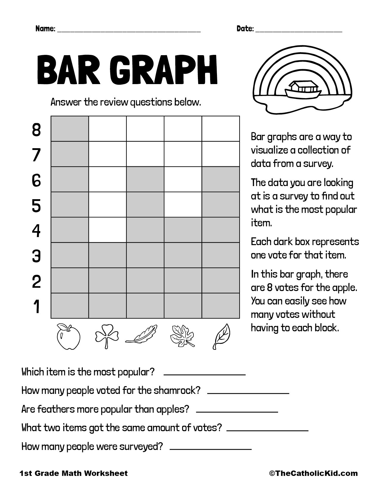 Bar Graph Worksheet For First Grade