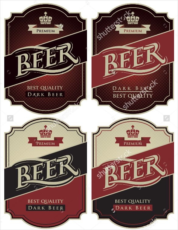 Beer Bottle Label Template Free Download Printable Templates