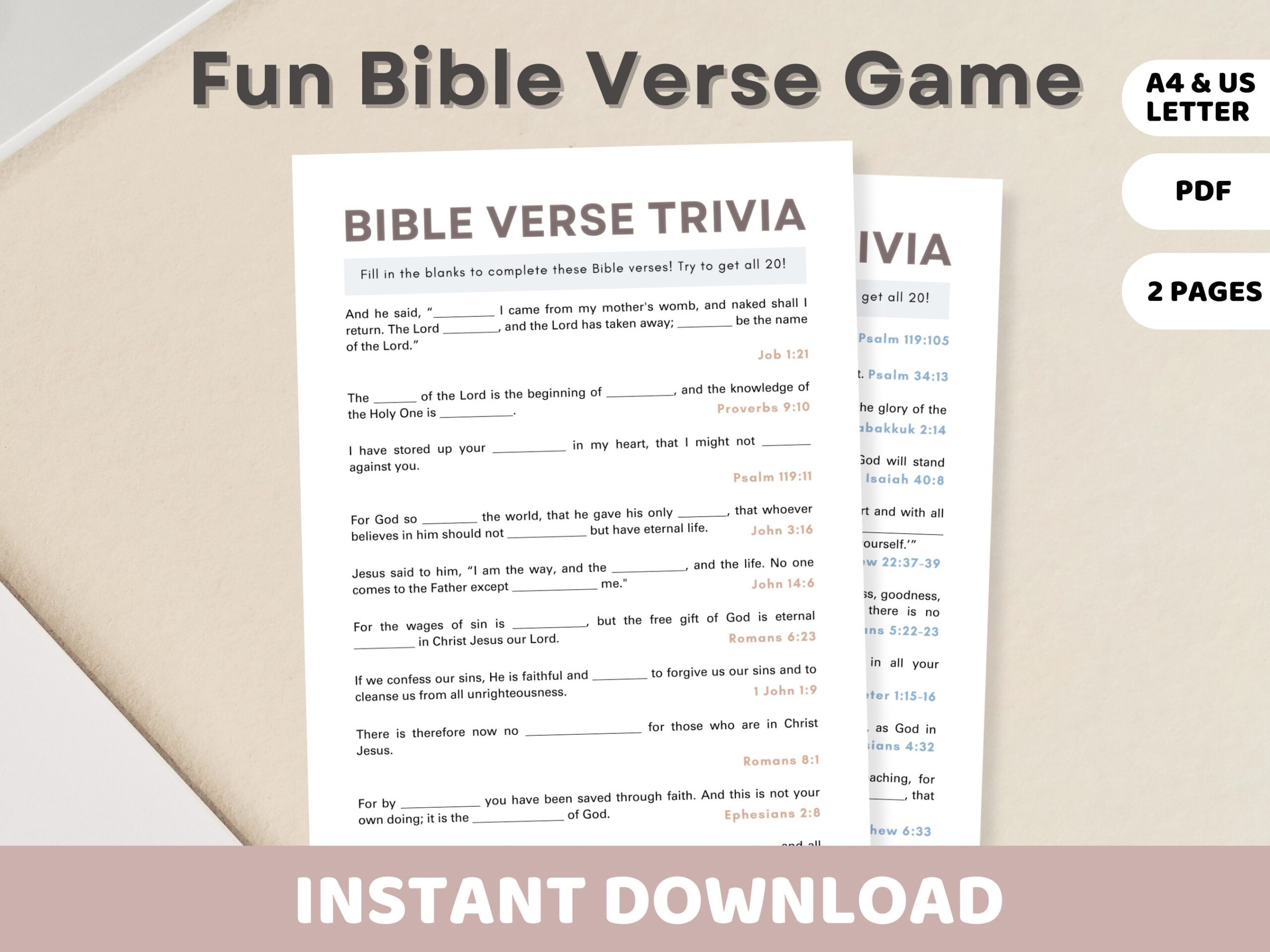 Printable Fill In The Blank Bible Verses Printable Fill In The Blank Bible Verses