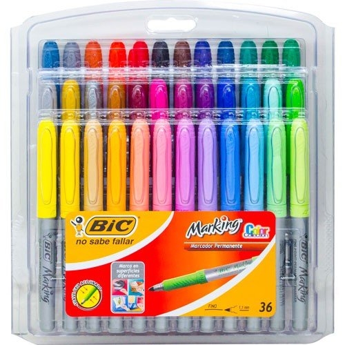 Bic Marking 36 Color Chart Blank Printable