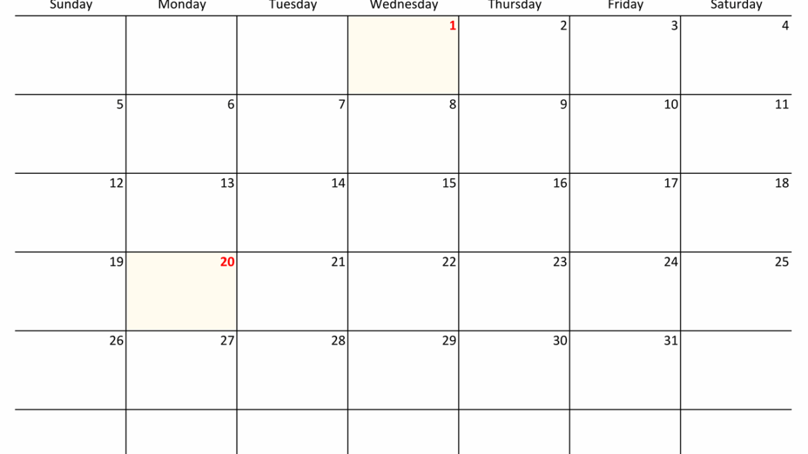 Blank 2025 Monthly Calendar Printable Pdf Templates Leslie W Brownlee