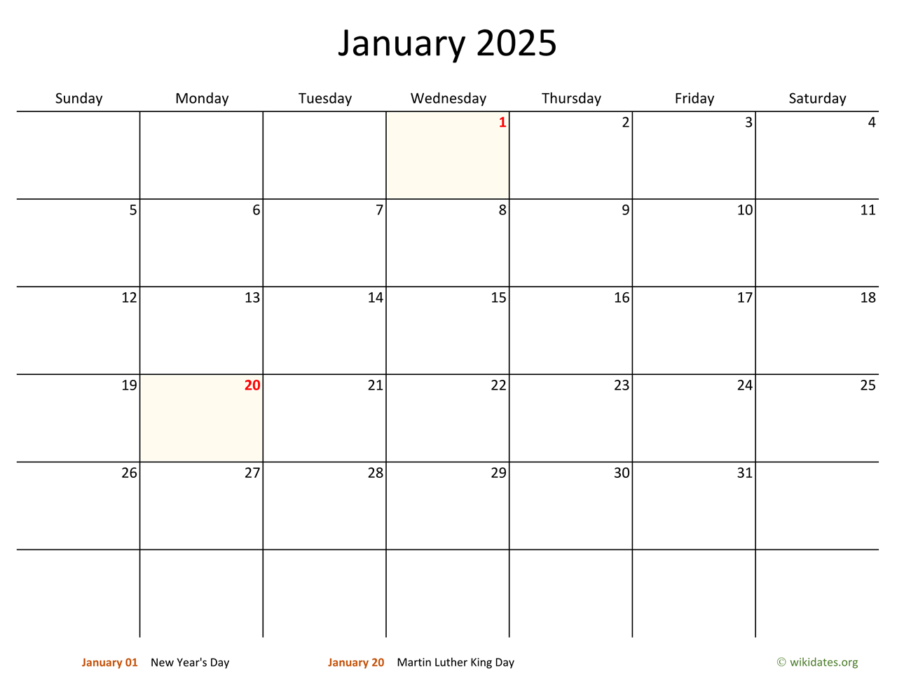 Blank 2025 Monthly Calendar Printable Pdf Templates Leslie W Brownlee