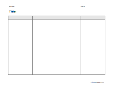 Blank 4 Column Notes Form Freeology Blank 4 Column Notes Form Freeology